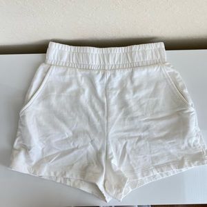 White ZARA shorts